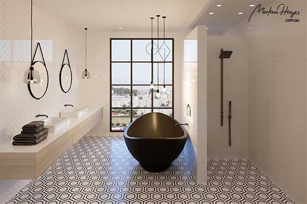 New bathroom design in North Sydney
